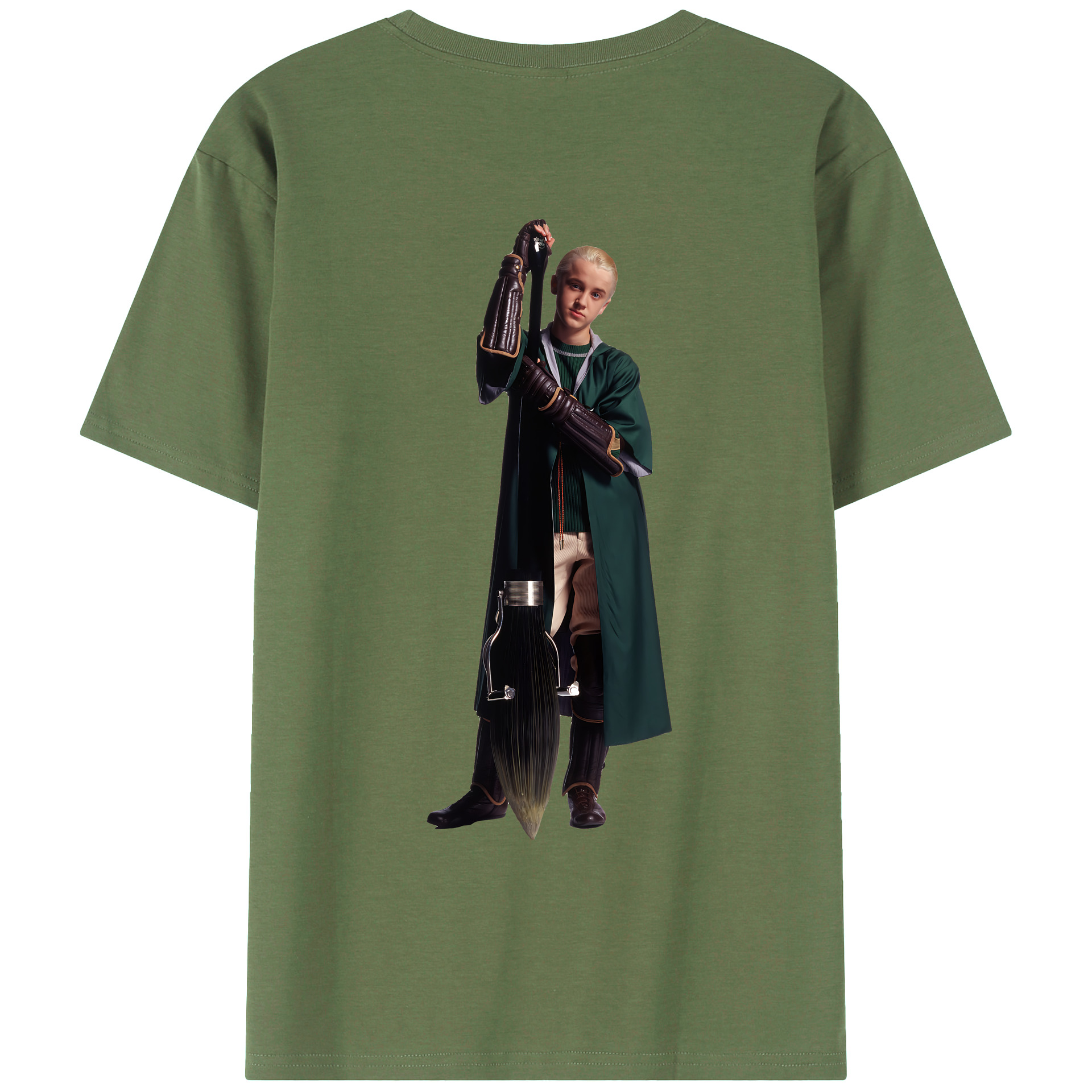 （画像用） Harry Potter ハリー・ポッターシリーズ 綿100％ メンズ半袖Tシャツ（バックプリント） 通気性